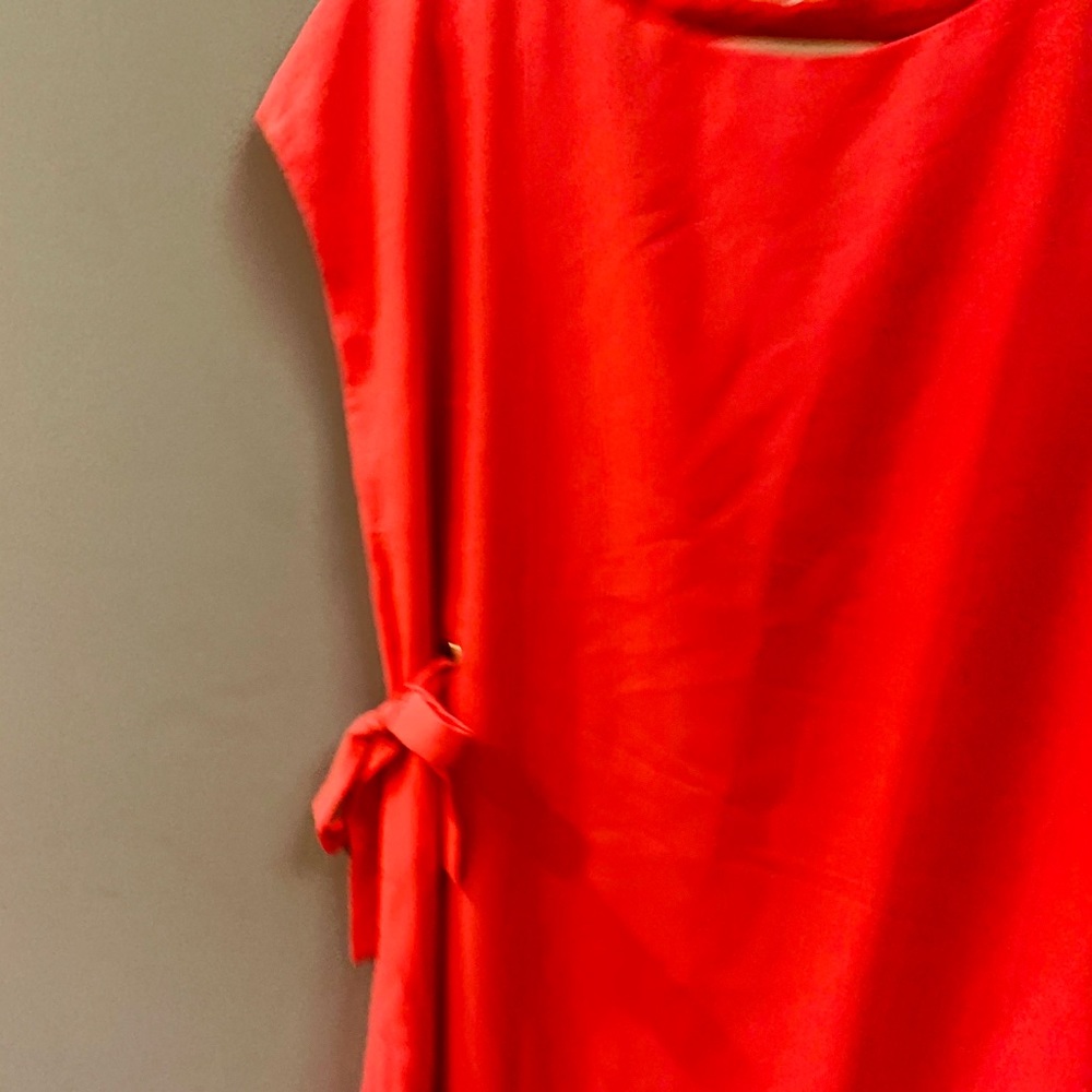 Coral side tie dress - Picture 1 of 4